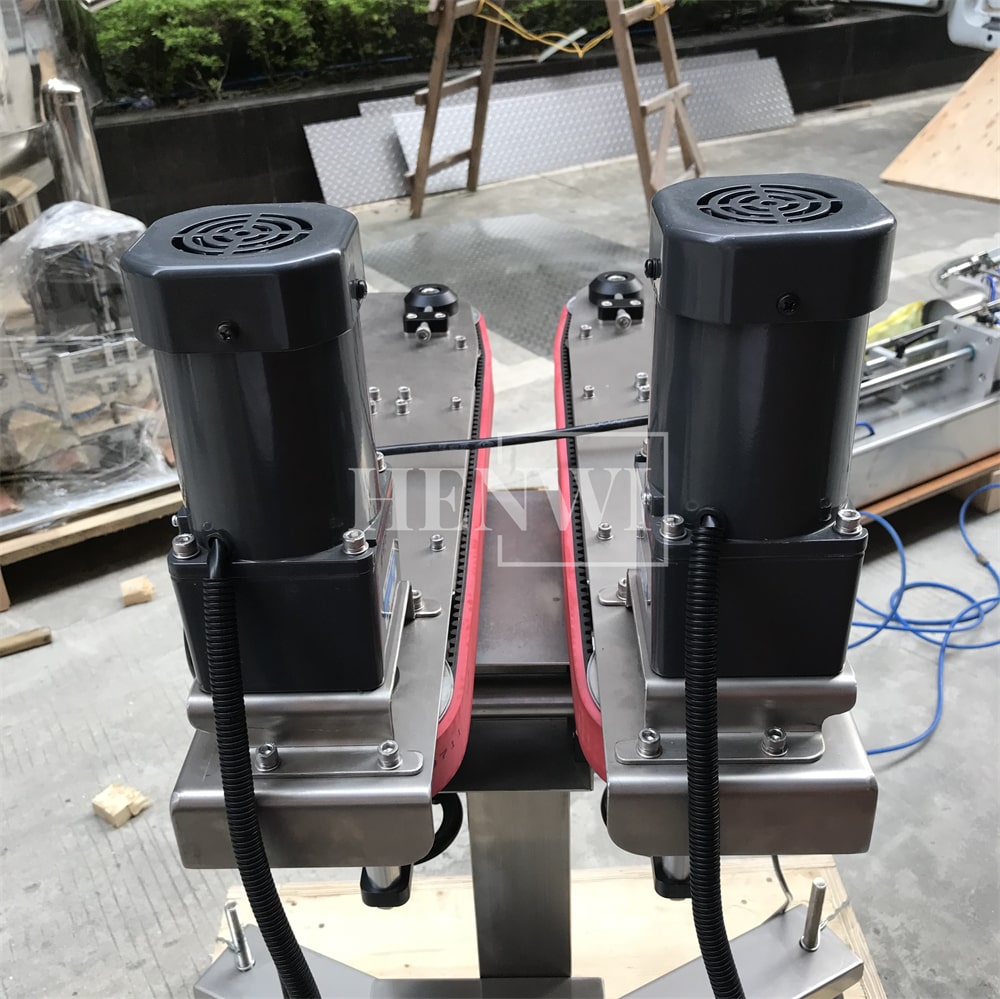 Henwi HWAM-Bottomless Bottle Clamping Machine Holder Full-Automatic Bottomless Side Transfer Belt Conveyor Clamping Bottle Conveying Machine