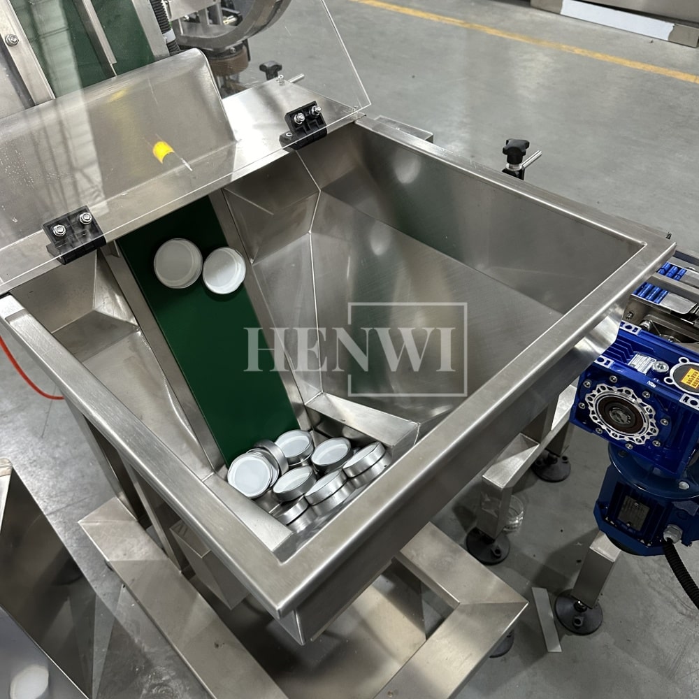 Máquina selladora de tapas automática de 8 ruedas de alta velocidad Henwi HWCM-W8 para tapar botellas, enroscar y sellar tapas