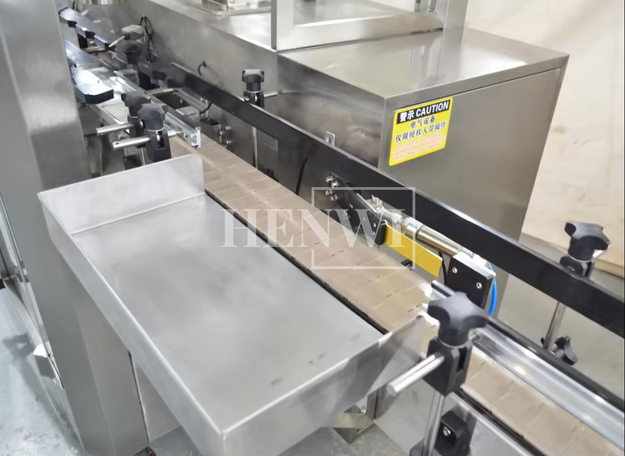 Henwi HWFM-Automatic 2 Nozzles Powder Filling Weighing Packing Machine Seasoning Albumen Protein Milk Powder Bottling Canning Seaming Machine