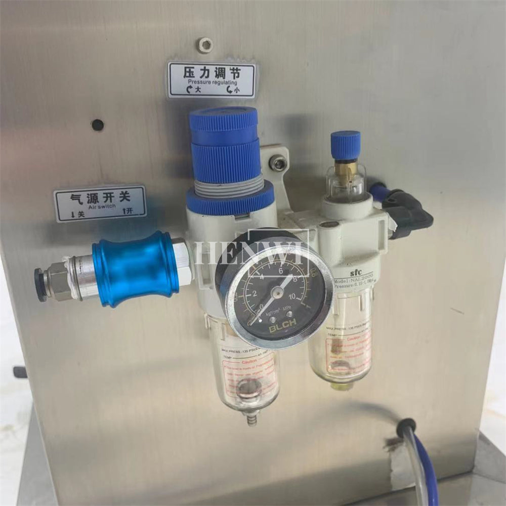 Henwi HWFM-S-TPF 1 Nozzle Semi-Auto Thick Paste Filling Liquid Bottling Packing Machine 1 Head Bottle Vertical Filler