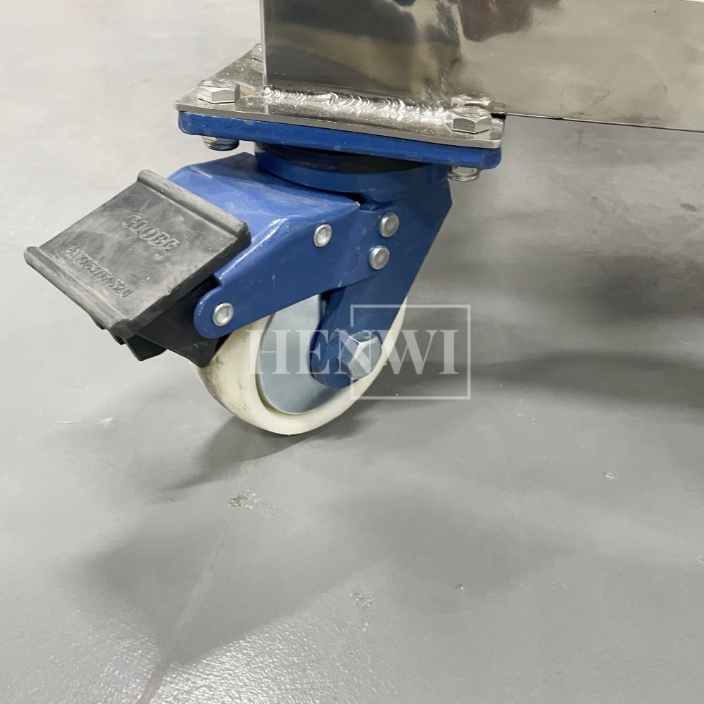 Henwi HWHM-HM-1000L Mobile Model Sealed Cover Heating Mixer Tank Machine Without Homogenizing Head