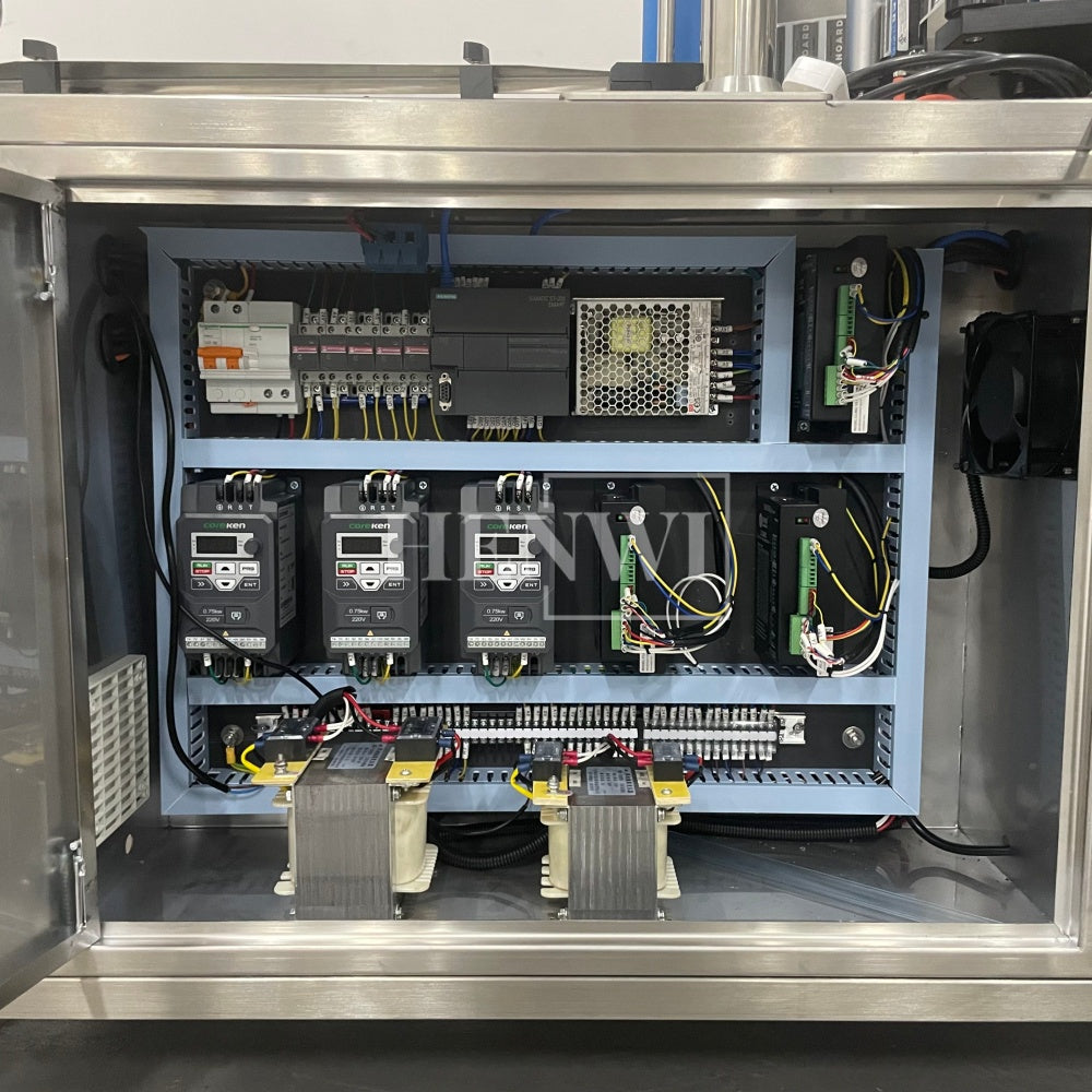 Henwi HWFCL- Full Auto Acid / Alkaline Liquid Chemical Disinfectant Water-Based Pesticide PP Mixer Machine Tank Corrosion Resistance Mixing Machine Anti Corrosive Filling Capping Labeling Machine Production Line