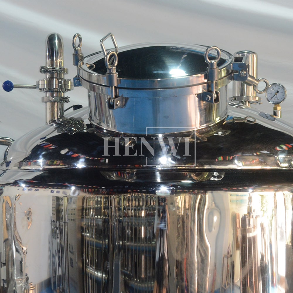 Henwi HWST-MSH-50L-100L-200L-300L-500L-1000L Mobile Model Sealable Cover Heating Storage Tank With Constant Temperature Heater Tank Machine