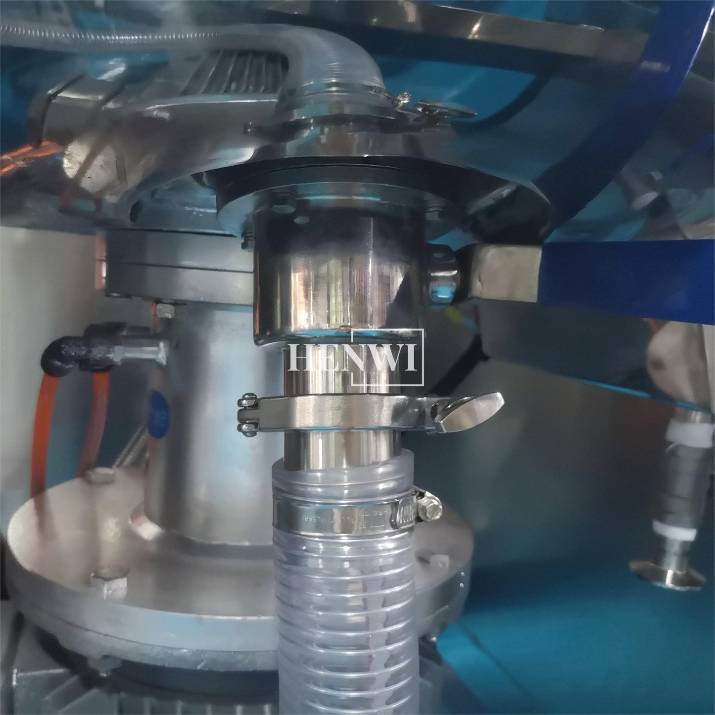 Henwi HWVM-GD-300L Fixed Cover Model Vacuum Emulsifying Homogenizing Heating Mixer Tank Machine
