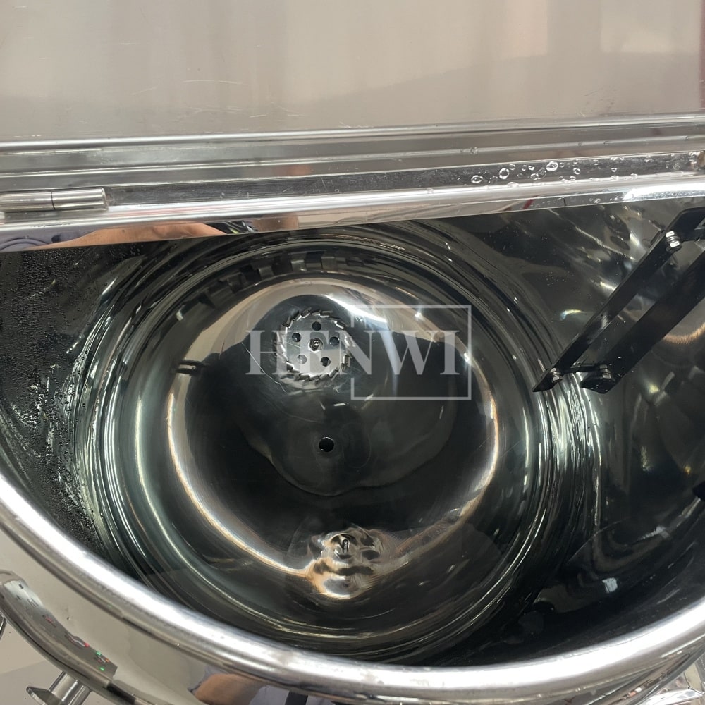Henwi HWVM-FT-100L Hydraulic Lifting Cover Model Vacuum Emulsifying Homogenizing Heating Mixer Tank Machine