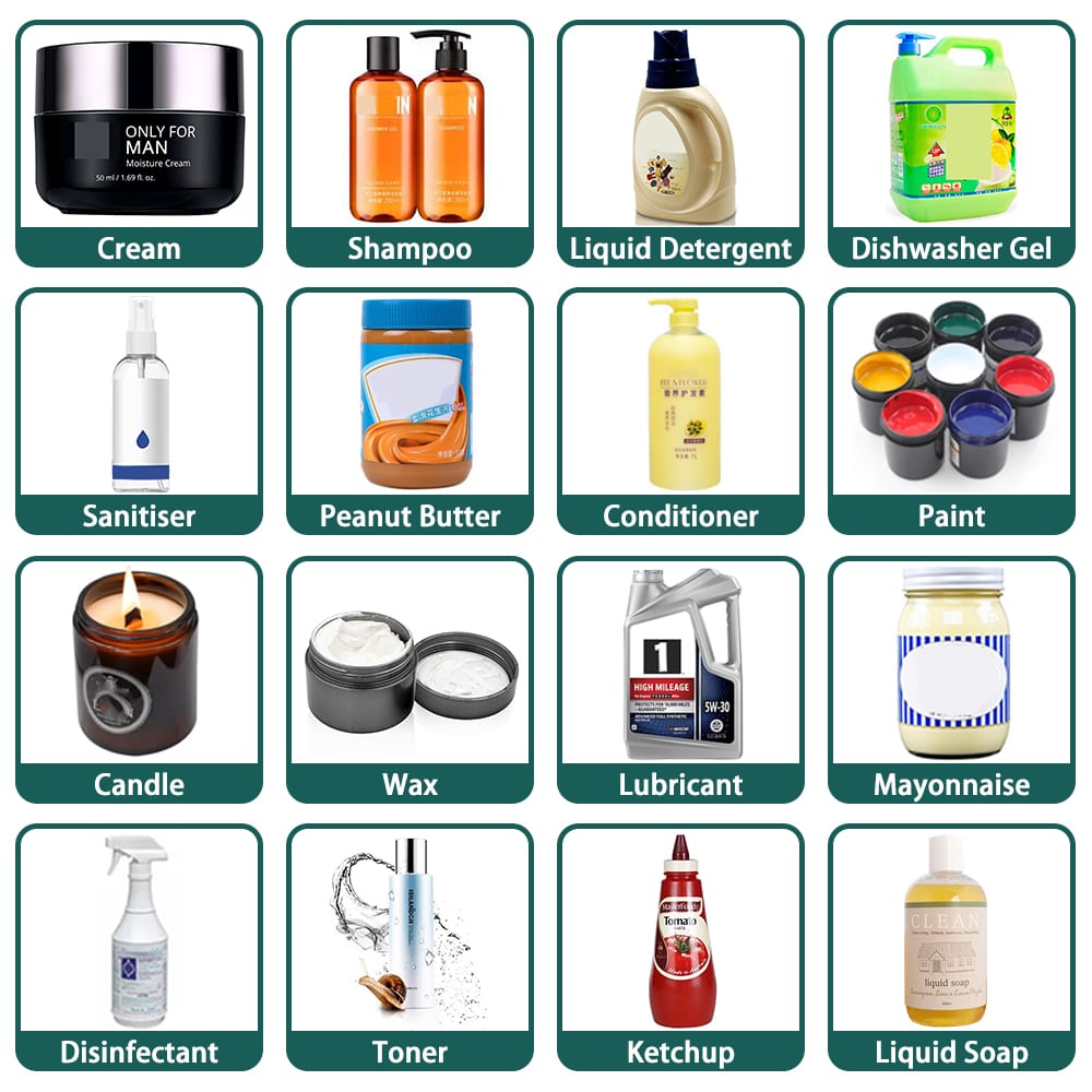 Henwi HWFM-RFC-2 Two Nozzles Semi Automatic Liquid Bottling Filling Machine 2 Heads Bottle Filler