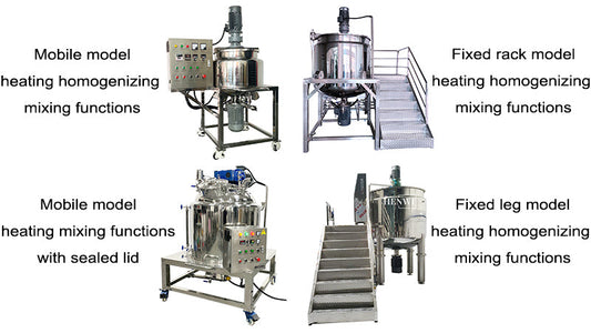 Introduction of non-vacuum heating homogenizing mixer for daily necessities washing and care series