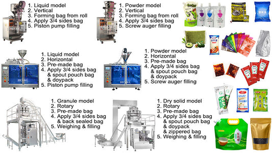 Introduction of sachet / bag filling sealing packing machine series for cosmetics and food and daily chemical and medical product
