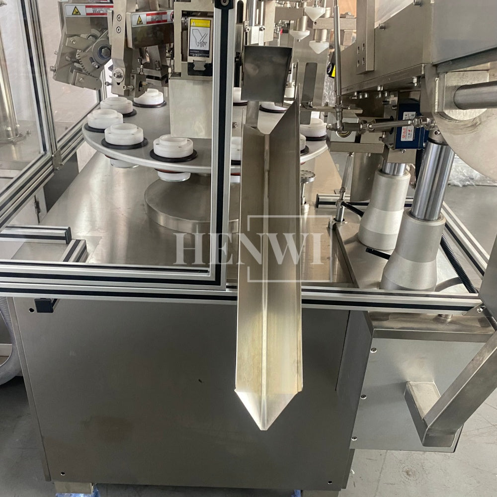 Máquina automática de llenado y sellado de tubos de plástico blando Henwi HWTM-HS Máquina de llenado y sellado de tubos PET y sellador térmico