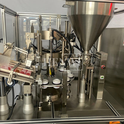Máquina automática de llenado y sellado de tubos de plástico blando Henwi HWTM-HS Máquina de llenado y sellado de tubos PET y sellador térmico