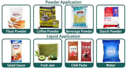 Henwi HWSM-1KG-5KG Single Lane Powder Sachet Filler Sealer Coffee Milk Seasoning Condiments Spice Pepper Powder Filling Packing Machine