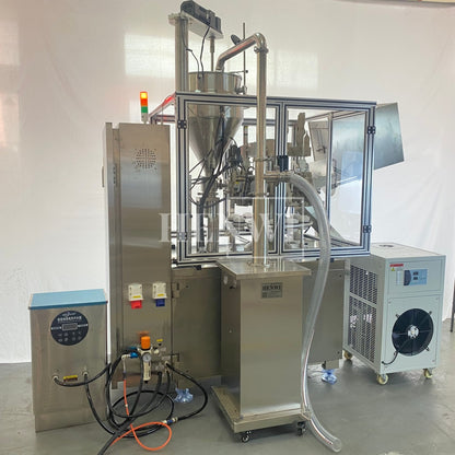 Máquina automática de llenado y sellado de tubos de plástico blando Henwi HWTM-HS Máquina de llenado y sellado de tubos PET y sellador térmico