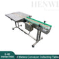 Henwi HWAM-2 Meters POM Belt Conveyor Collecting Table POM Chain Board Belt With SUS Operating Platform Conveying Equipment