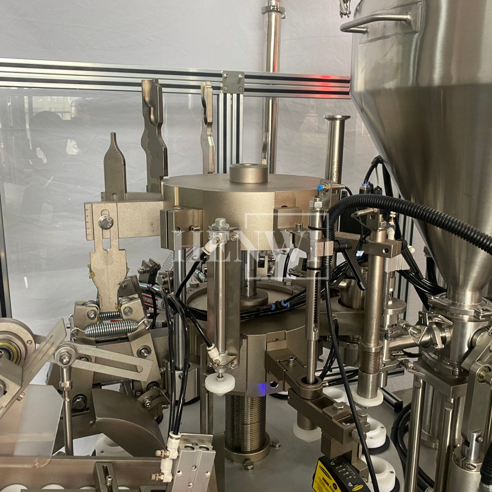Máquina automática de llenado y sellado de tubos de plástico blando Henwi HWTM-HS Máquina de llenado y sellado de tubos PET y sellador térmico