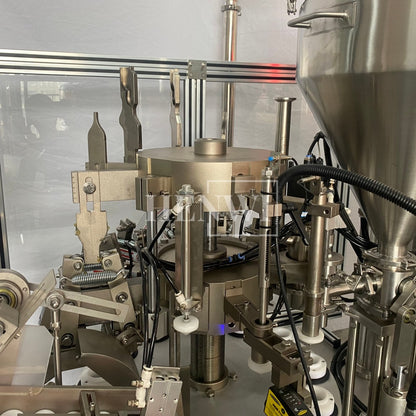 Máquina automática de llenado y sellado de tubos de plástico blando Henwi HWTM-HS Máquina de llenado y sellado de tubos PET y sellador térmico