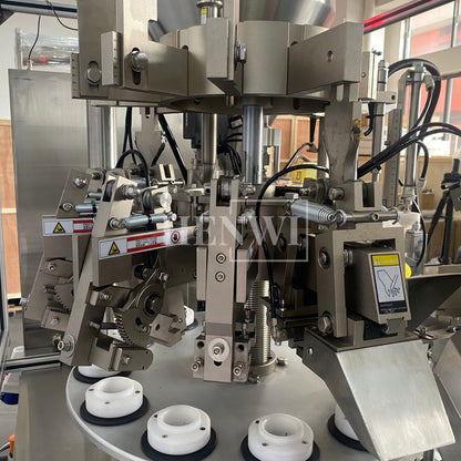 Máquina automática de llenado y sellado de tubos de plástico blando Henwi HWTM-HS Máquina de llenado y sellado de tubos PET y sellador térmico