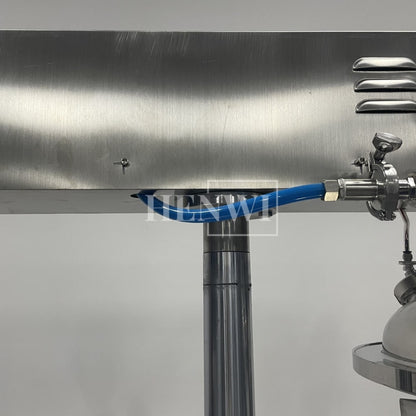 Tanque mezclador de calentamiento y homogeneización de emulsión al vacío con tapa de elevación hidráulica Henwi HWVM-FT-50L