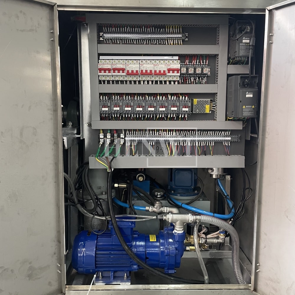 Tanque mezclador de calentamiento y homogeneización de emulsión al vacío con tapa de elevación hidráulica Henwi HWVM-FT-50L