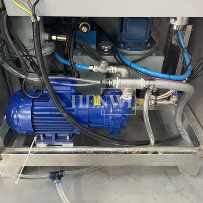 Tanque mezclador de calentamiento y homogeneización de emulsión al vacío con tapa de elevación hidráulica Henwi HWVM-FT-50L