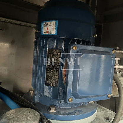 Tanque mezclador de calentamiento y homogeneización de emulsión al vacío con tapa de elevación hidráulica Henwi HWVM-FT-50L