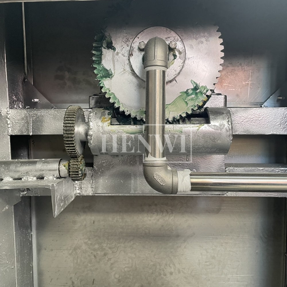 Tanque mezclador de calentamiento y homogeneización de emulsión al vacío con tapa de elevación hidráulica Henwi HWVM-FT-50L