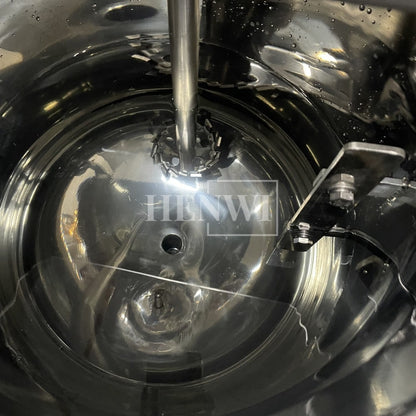 Tanque mezclador de calentamiento y homogeneización de emulsión al vacío con tapa de elevación hidráulica Henwi HWVM-FT-50L