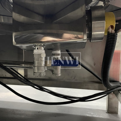 Tanque mezclador de calentamiento y homogeneización de emulsión al vacío con tapa de elevación hidráulica Henwi HWVM-FT-50L