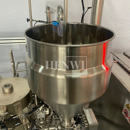 Máquina automática de llenado y sellado de tubos de plástico blando Henwi HWTM-HS Máquina de llenado y sellado de tubos PET y sellador térmico