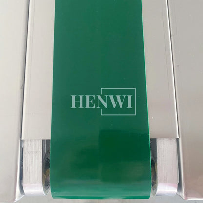 Henwi HWAM-5 Meters PVC Belt Conveyor Collecting Table Conveying Belt Transferring Equipment With SUS Operating Collecting Platform Table