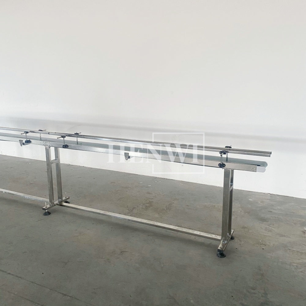 Henwi HWAM-5 Meters PVC Belt Conveyor Collecting Table Conveying Belt Transferring Equipment With SUS Operating Collecting Platform Table