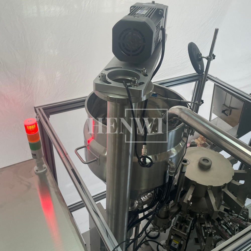 Máquina automática de llenado y sellado de tubos de plástico blando Henwi HWTM-HS Máquina de llenado y sellado de tubos PET y sellador térmico