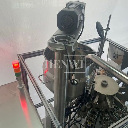 Máquina automática de llenado y sellado de tubos de plástico blando Henwi HWTM-HS Máquina de llenado y sellado de tubos PET y sellador térmico