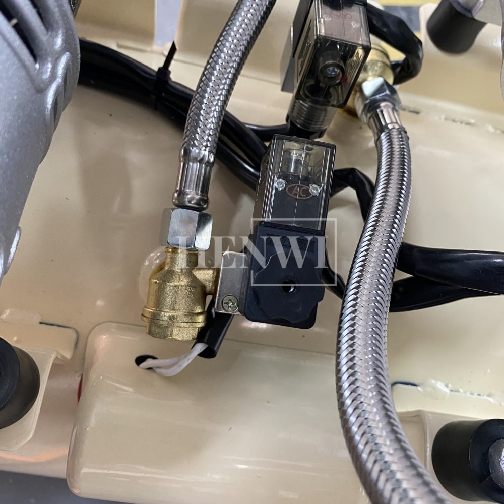 Henwi HWAM-1.1KW Mobile Air Compressor Silent 2HP Paint Sprayer Oilless Dental Industrial Motor Pump Mini Piston Oil Free Air Compressor