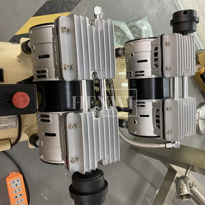 Henwi HWAM-1.1KW Mobile Air Compressor Silent 2HP Paint Sprayer Oilless Dental Industrial Motor Pump Mini Piston Oil Free Air Compressor