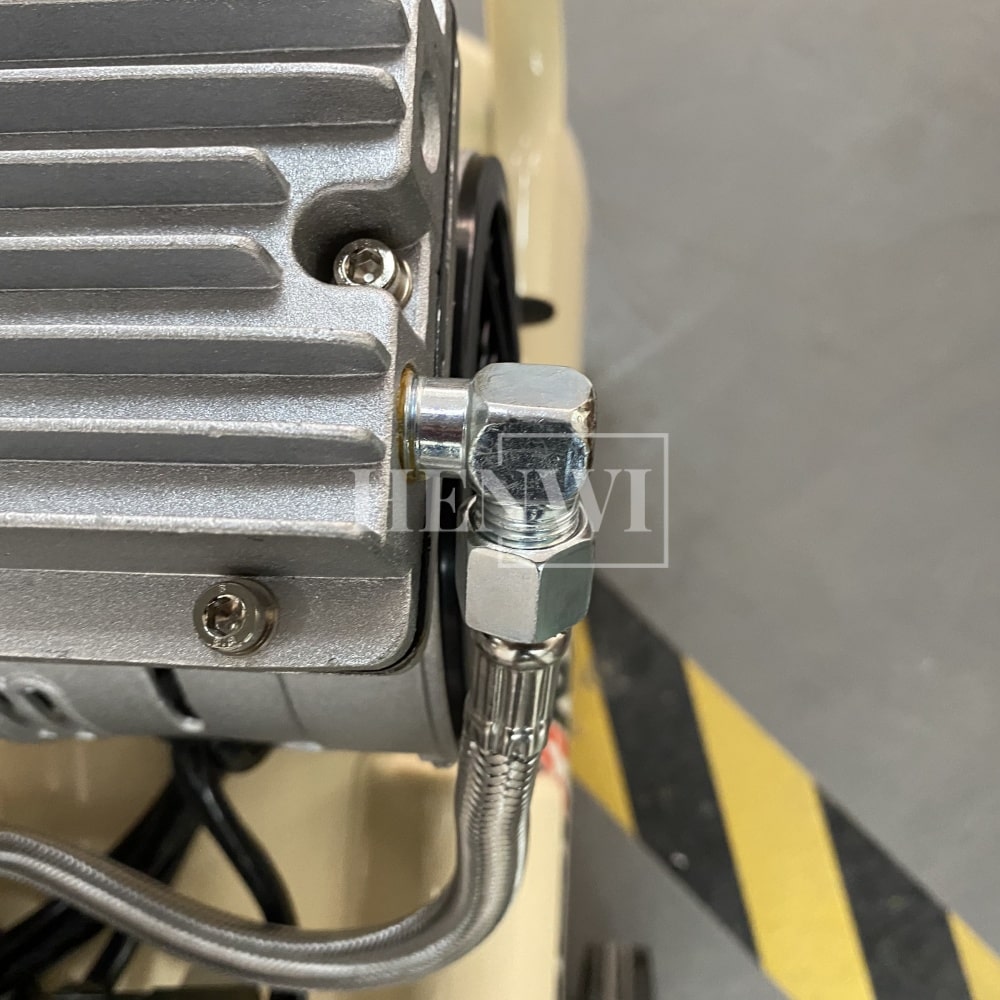 Henwi HWAM-1.1KW Mobile Air Compressor Silent 2HP Paint Sprayer Oilless Dental Industrial Motor Pump Mini Piston Oil Free Air Compressor