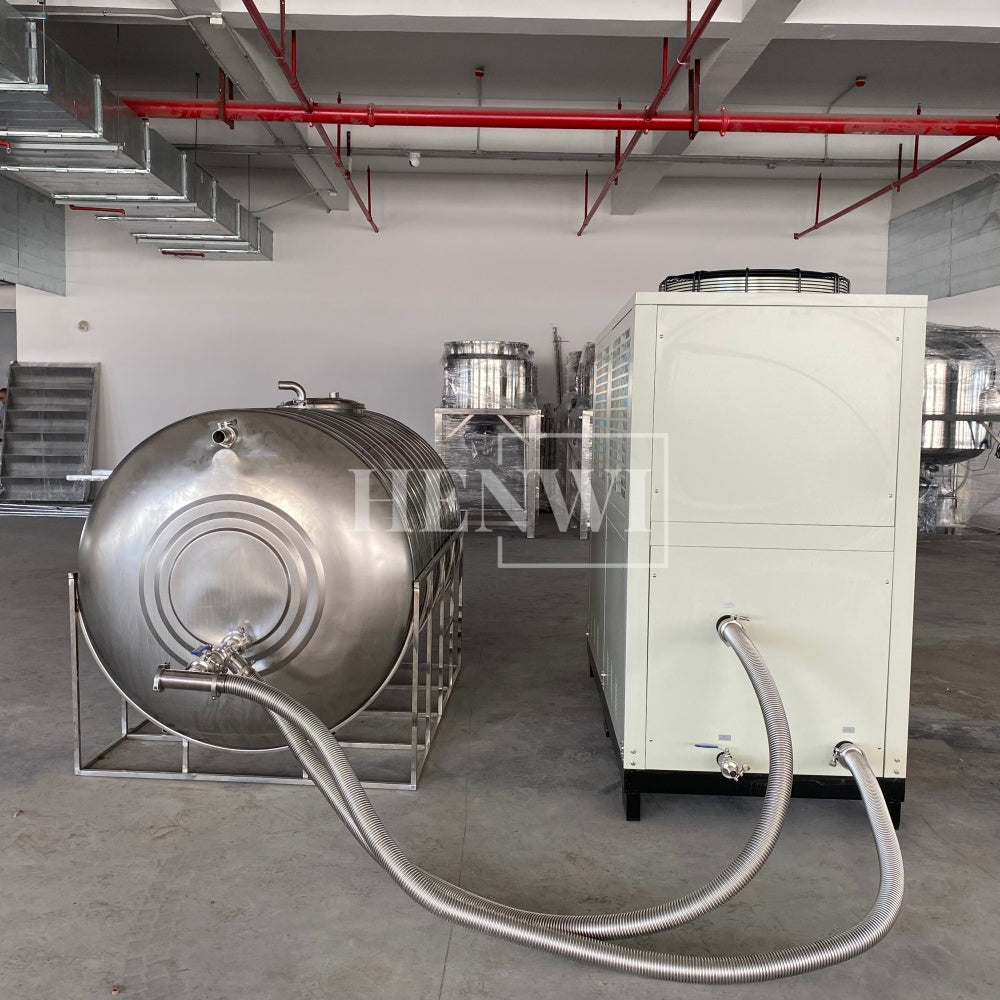 Henwi HWAM-20HP Cold Water Freezing Cooling Machine With 2000L Water Storage Tank Water Chiller Refrigerator Machine