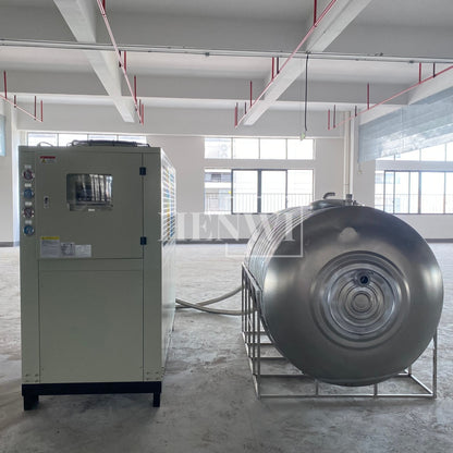 Henwi HWAM-20HP Cold Water Freezing Cooling Machine With 2000L Water Storage Tank Water Chiller Refrigerator Machine