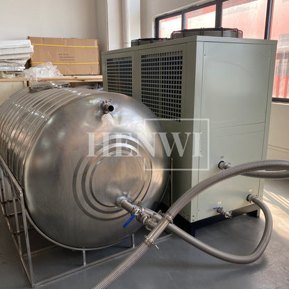 Henwi HWAM-20HP Cold Water Freezing Cooling Machine With 2000L Water Storage Tank Water Chiller Refrigerator Machine