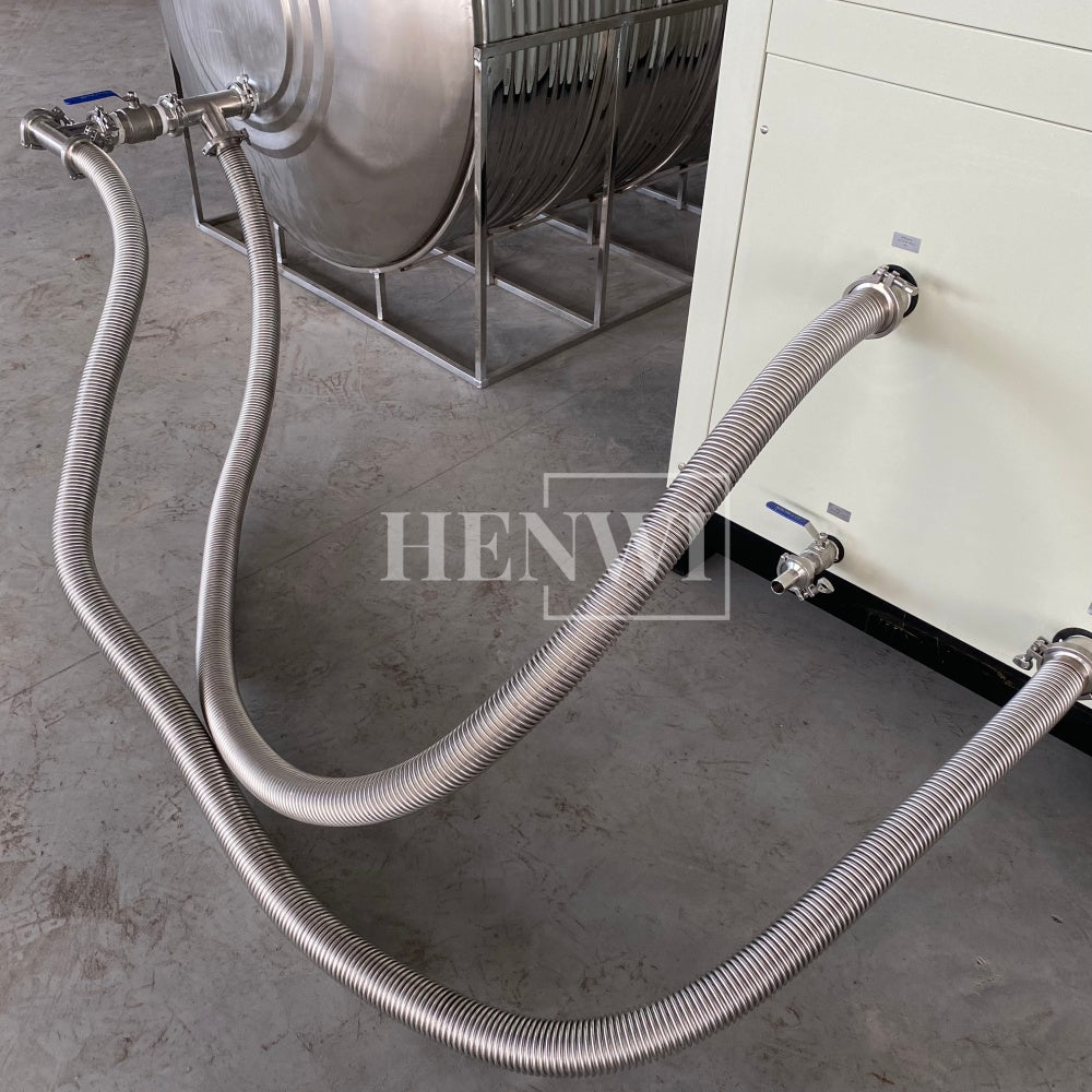 Henwi HWAM-20HP Cold Water Freezing Cooling Machine With 2000L Water Storage Tank Water Chiller Refrigerator Machine