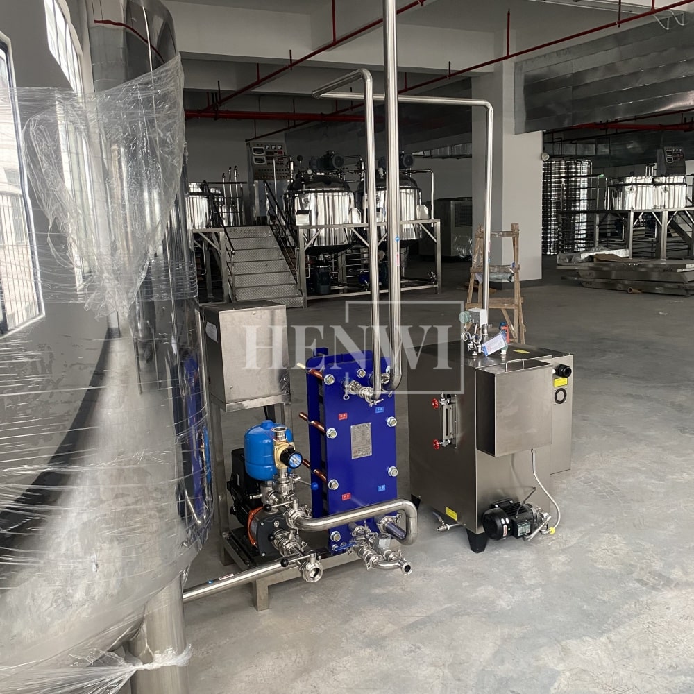 Henwi HWAM-Hot Water Heating Supplying Machine Plate Model Heat Exchanger System With 3000L Water Insulated Storage Tank And Steam Generator