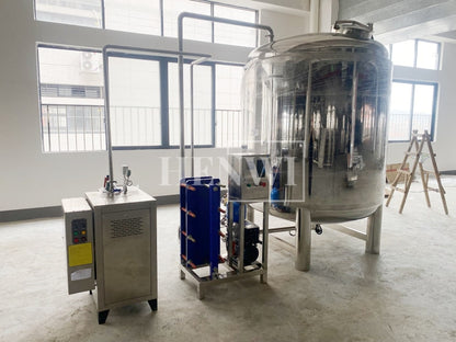 Henwi HWAM-Hot Water Heating Supplying Machine Plate Model Heat Exchanger System With 3000L Water Insulated Storage Tank And Steam Generator