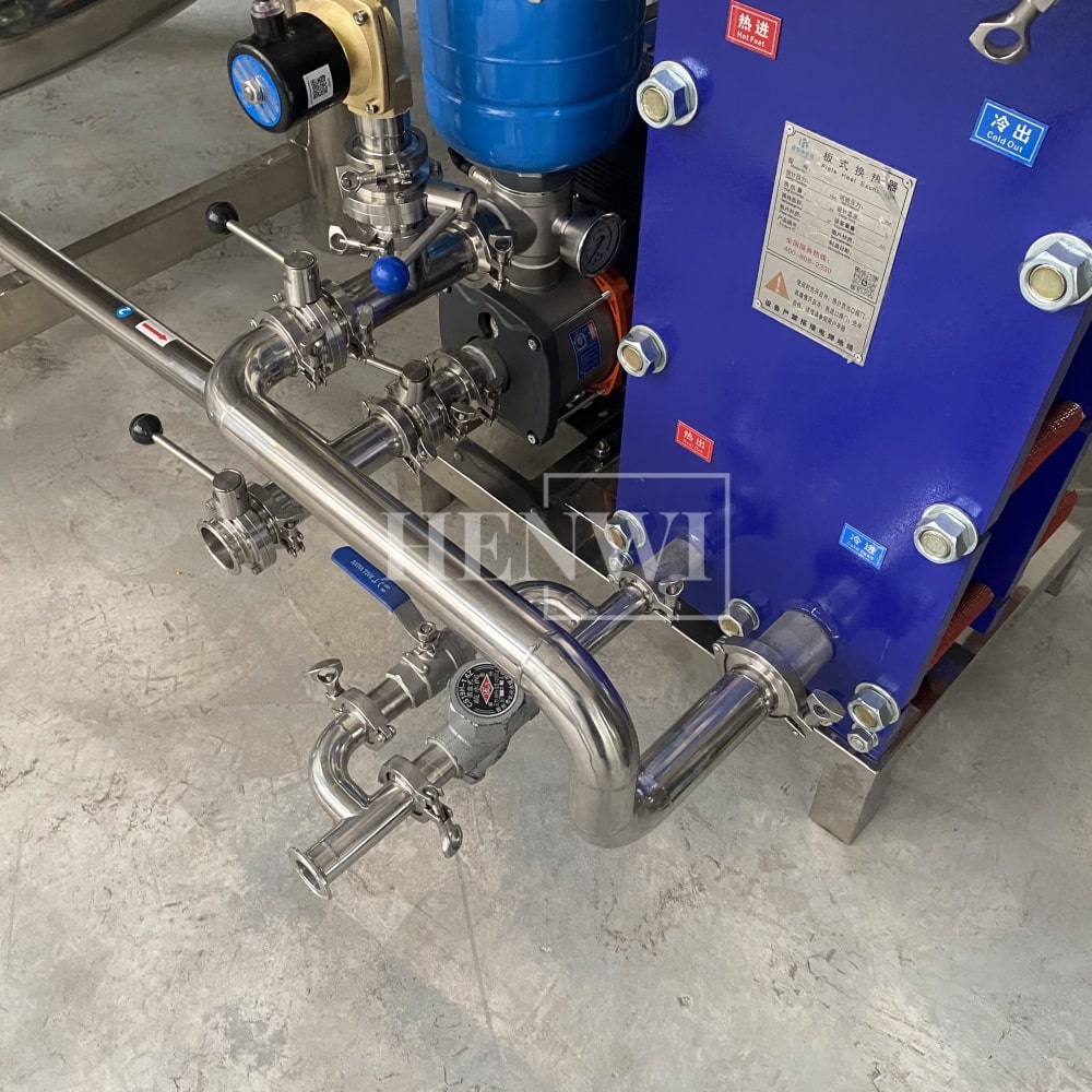 Henwi HWAM-Hot Water Heating Supplying Machine Plate Model Heat Exchanger System With 3000L Water Insulated Storage Tank And Steam Generator