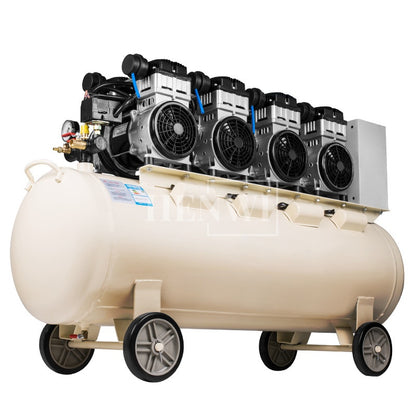 Henwi HWAM-4.4KW Mobile Air Compressor Oil-Free Portable Quiet Air Compressor Silent Piston Air Pump Compression Engine Pure Copper Piston Type