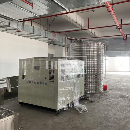 Henwi HWAM-40HP Cold Water Freezing Cooling Machine With 10 Tons Water Storage Tank Water Chiller Refrigerator Machine