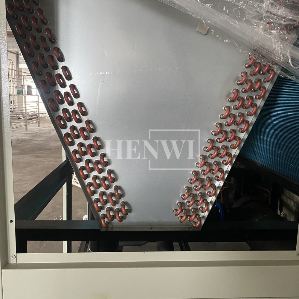 Henwi HWAM-40HP Cold Water Freezing Cooling Machine With 10 Tons Water Storage Tank Water Chiller Refrigerator Machine