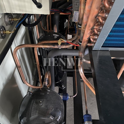 Henwi HWAM-40HP Cold Water Freezing Cooling Machine With 10 Tons Water Storage Tank Water Chiller Refrigerator Machine