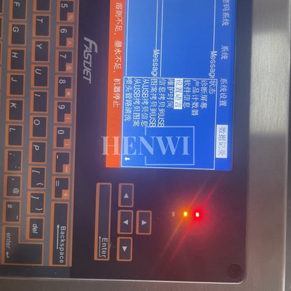 Henwi HWAM-A470 Ink Printing Coding Machine Industrial Nozzle Automatic Inkjet Printer for Eggs Bottle Carton Pouch Date Expiry Digital