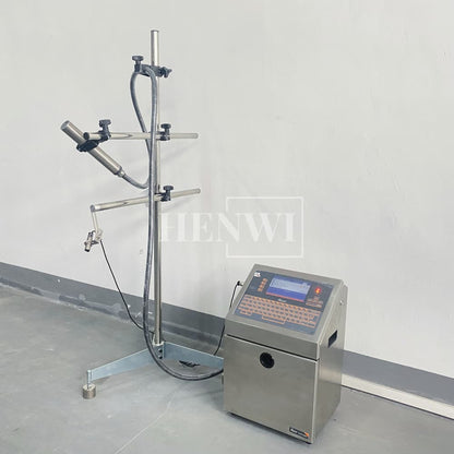 Henwi HWAM-A470 Ink Printing Coding Machine Industrial Nozzle Automatic Inkjet Printer for Eggs Bottle Carton Pouch Date Expiry Digital