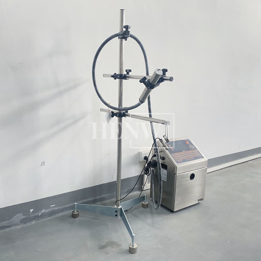 Henwi HWAM-A470 Ink Printing Coding Machine Industrial Nozzle Automatic Inkjet Printer for Eggs Bottle Carton Pouch Date Expiry Digital