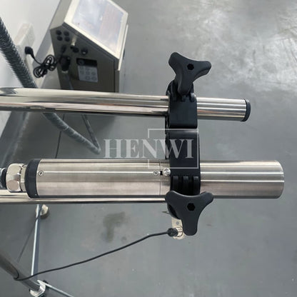 Henwi HWAM-A470 Ink Printing Coding Machine Industrial Nozzle Automatic Inkjet Printer for Eggs Bottle Carton Pouch Date Expiry Digital